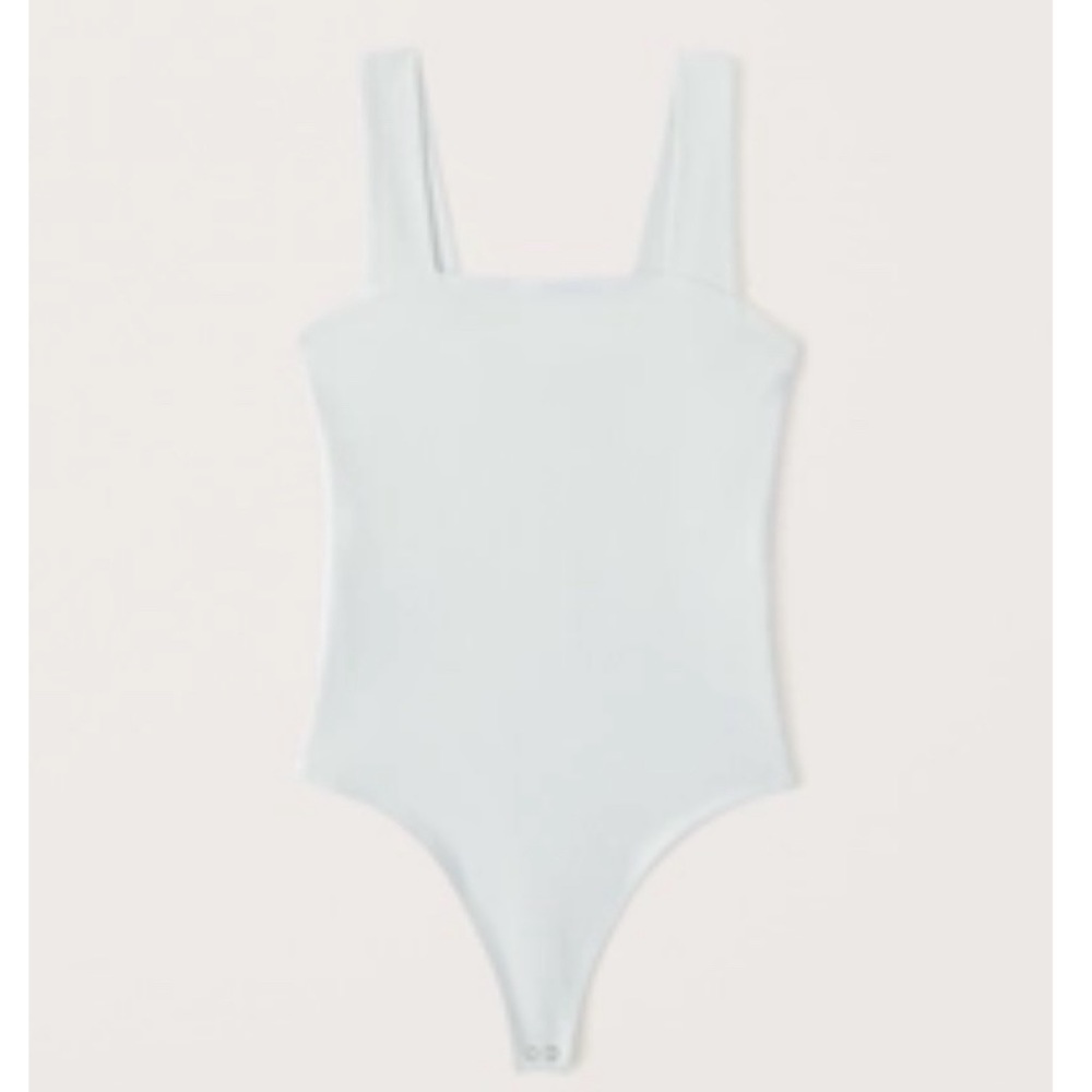 Abercrombie Double-Layered Seamless Fabric Squareneck Bodysuit. Like new.